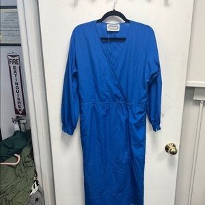 vintage Blue Long Sleeve Dress size 4